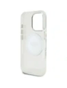 Wholesale Guess IML Metal Colored Circle Classic Logo MagSafe Apple iPhone 16 Pro Max white - GUE4548 - {ean13} - Hurt