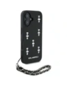 Wholesale Karl Lagerfeld Saffiano Crystals w/Chain Apple iPhone 16 black - KLD22031 - {ean13} - Hurt