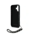Hurtownia GSM - Karl Lagerfeld Saffiano Crystals s řetězem Apple iPhone 16 černý - KLD22031 - {ean13} - Hurt
