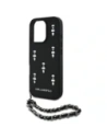 Hurtownia GSM - Karl Lagerfeld Saffiano Crystals lánccal Apple iPhone 16 Pro Max fekete - KLD22033 - {ean13} - Hurt