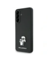 Karl Lagerfeld Saffiano w/ K&C Metal Logo Samsung Galaxy A56 black