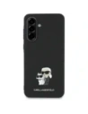 Wholesale Karl Lagerfeld Saffiano w/ K&C Metal Logo Samsung Galaxy A56 black - KLD22035 - {ean13} - Hurt