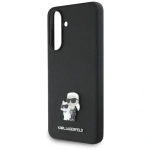 Wholesale Karl Lagerfeld Saffiano w/ K&C Metal Logo Samsung Galaxy A56 black - KLD22035 - {ean13} - Hurt