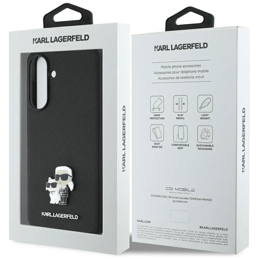 Hurtownia GSM - Etui Karl Lagerfeld Saffiano w/ K&C Metal Logo do Samsung Galaxy A56 czarny - KLD22035 - {ean13} - Hurt