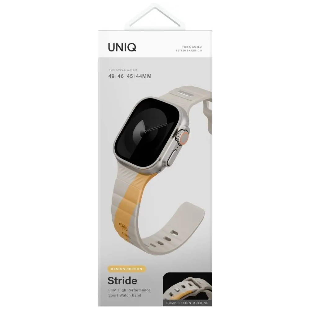 Hurtownia GSM - UNIQ Stride De Rubber Apple Watch 6/7/8/9/10/SE/Ultra 1/2 44/45/46/49mm bézs - UNIQ1540 - {ean13} - Hurt