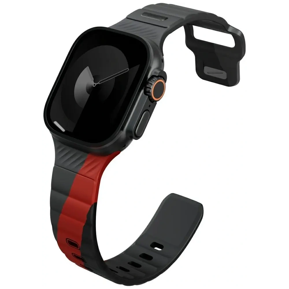 Hurtownia GSM - UNIQ Stride De Rubber Strap Apple Watch 6/7/8/9/10/SE/Ultra 1/2 44/45/46/49mm antracitový - UNIQ1541 - {ean13} - Hurt