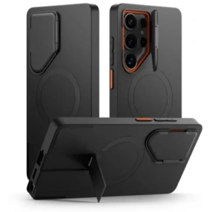 Hurtownia GSM - Tech-Protect Kevlar Aura MagSafe Samsung Galaxy S25 Ultra Schwarz/Orange - THP4130 - {ean13} - Hurt