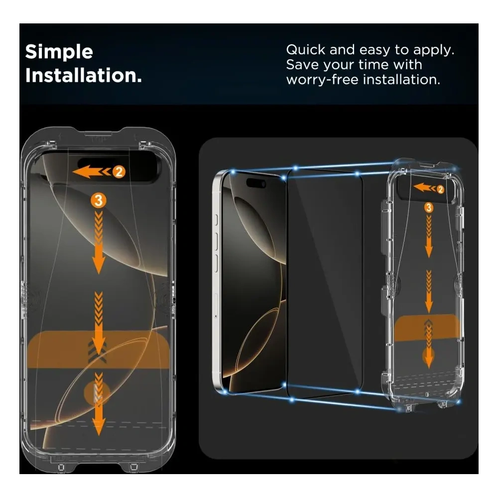 Hurtownia GSM - Tech-Protect Quick Set+ Apple iPhone 16 Pro Černá [2 BALENÍ] - THP4131 - {ean13} - Hurt