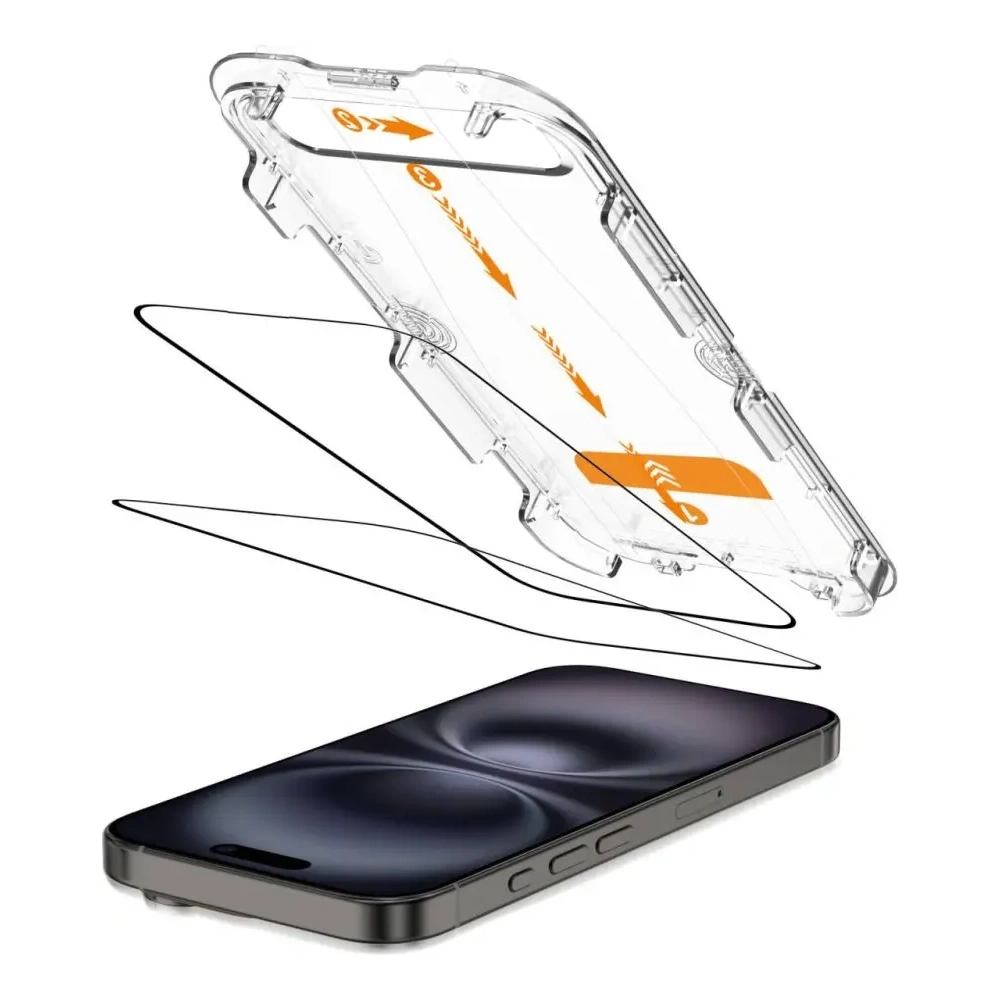 Hurtownia GSM - Tech-Protect Quick Set+ Apple iPhone 15 / 16 Fekete [2 CSOMAG] - THP4133 - {ean13} - Hurt