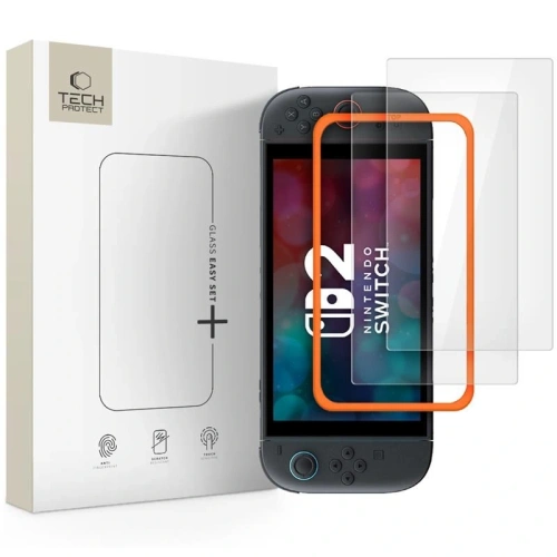 Szkło hartowane Tech-Protect Easy Set+ Nintendo Switch 2 Clear [2 PACK]