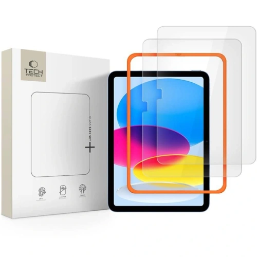 Szkło hartowane Tech-Protect Easy Set+ Apple iPad 10.9" 2022 / 11" 2025 Clear [2 PACK]