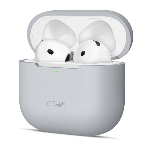 Etui Tech-Protect Silicone Apple AirPods 4 Crayon Grey