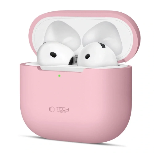 Etui Tech-Protect Silicone Apple AirPods 4 Dusty Pink