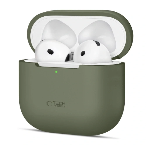 Etui Tech-Protect Silicone Apple AirPods 4 Olive Green