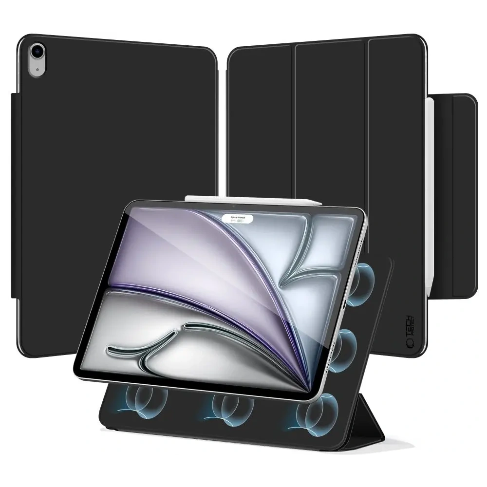 Hurtownia GSM - Etui Tech-Protect Smartcase Magnetic Apple iPad Air 13" 2024 (6. generacji) / 13" 2025 (7. generacji) Clear [2 PACK] Black - THP4146 - {ean13} - Hurt