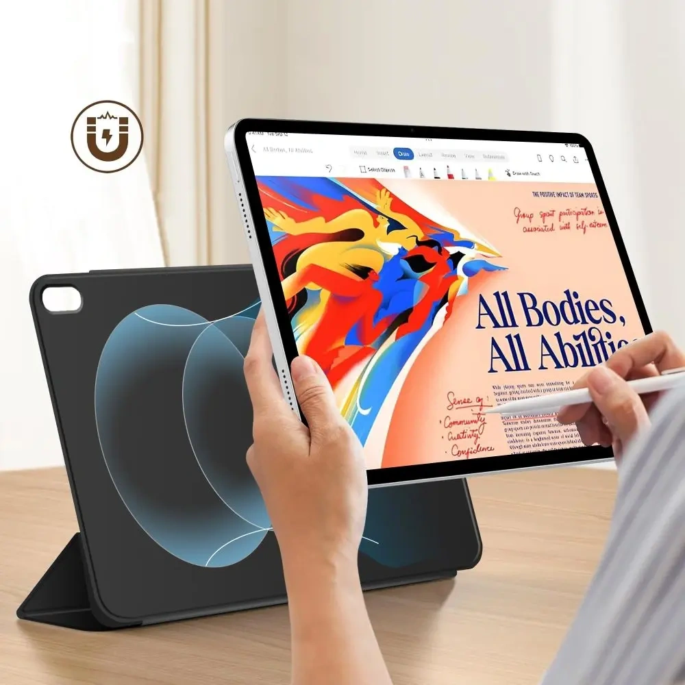 Hurtownia GSM - Etui Tech-Protect Smartcase Magnetic Apple iPad Air 13" 2024 (6. generacji) / 13" 2025 (7. generacji) Clear [2 PACK] Black - THP4146 - {ean13} - Hurt