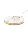 Încărcător wireless cu tehnologia Qi iDeal of Sweden (carrara gold)