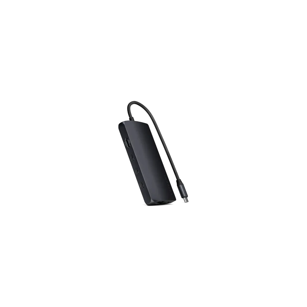 Hurtownia GSM - Satechi USB-C Multiport Adaptér 8K USB-C / USB-A 3.2 Gen 1 5Gbps, 3xUSB-A 3.2 Gen 2 10Gbps, USB-C, HDMI, SD UHS-II, Ethernet (půlnoční) - STH186 - {ean13} - Hurt