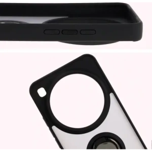Hurtownia GSM - Husa Bizon Case Hybrid Ring Xiaomi 15 Ultra fumurie cu un cadru negru - BIZ9057 - {ean13} - Hurt