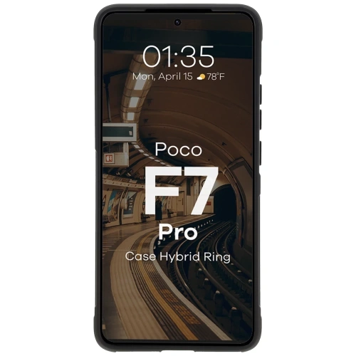Pancerne etui Bizon Case Tur do Xiaomi Poco F7 Pro czarne