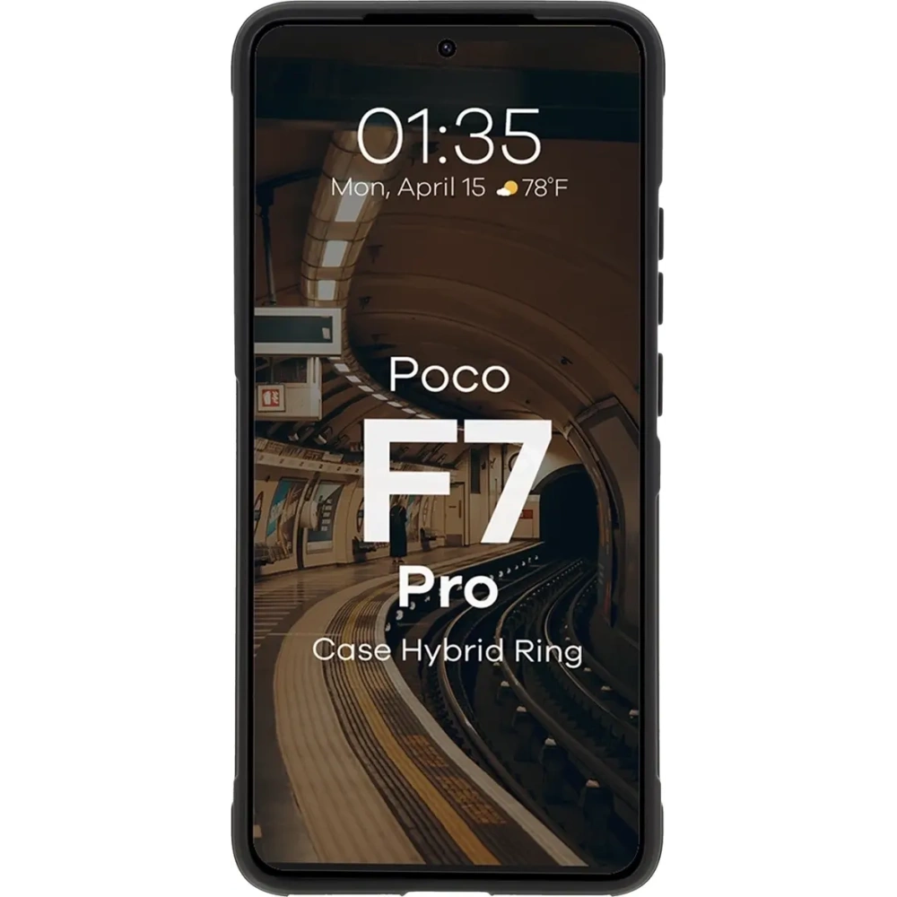 Hurtownia GSM - Pancerne etui Bizon Case Tur do Xiaomi Poco F7 Pro czarne - BIZ9058 - {ean13} - Hurt