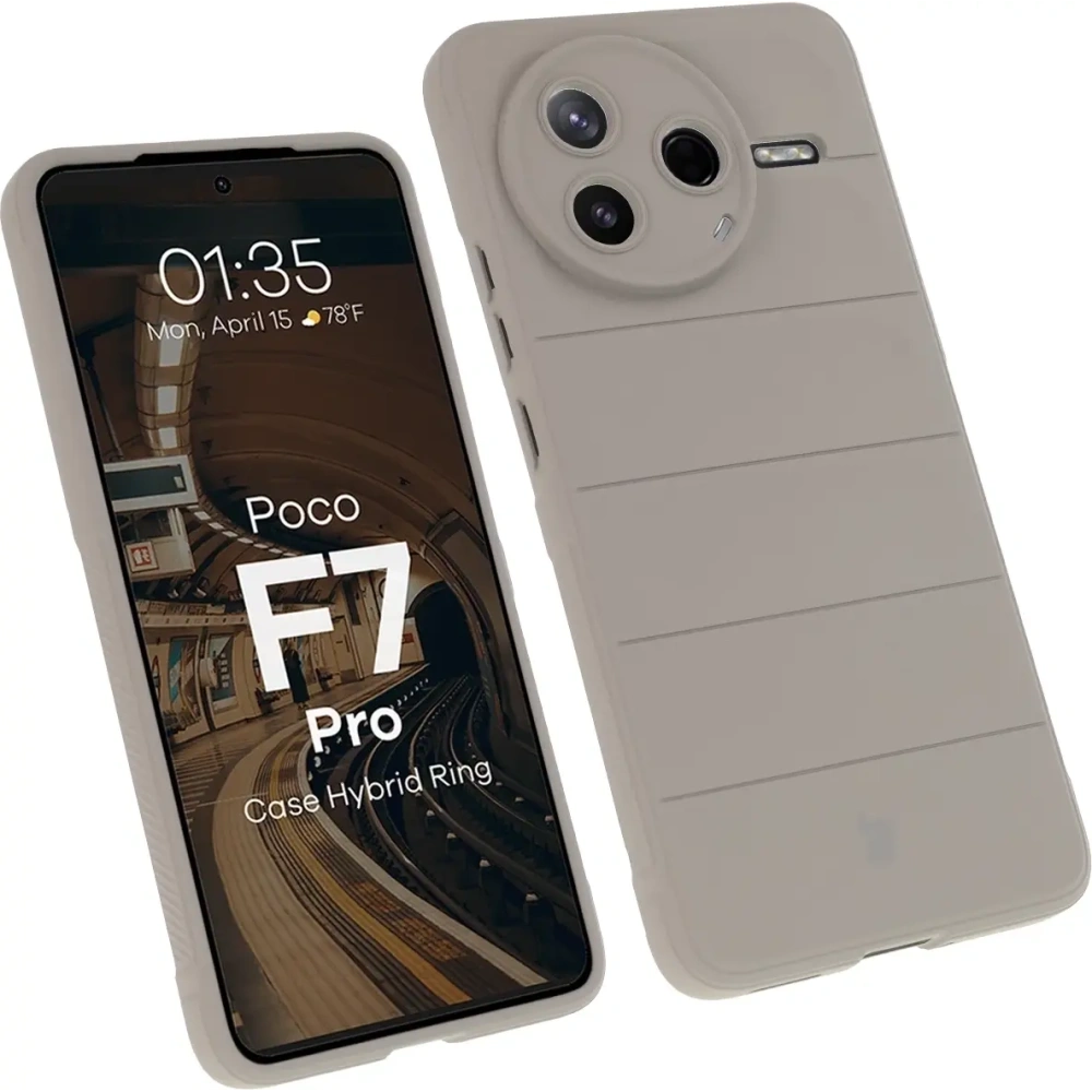Hurtownia GSM - Bizon tok Tur Xiaomi Poco F7 Pro világosszürke - BIZ9060 - {ean13} - Hurt