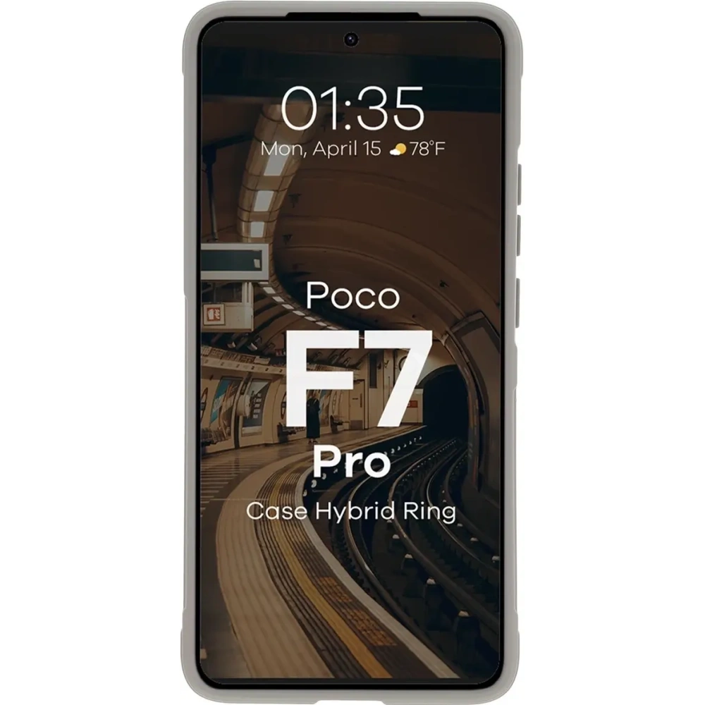 Hurtownia GSM - Bizon tok Tur Xiaomi Poco F7 Pro világosszürke - BIZ9060 - {ean13} - Hurt