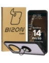 Bizon Case Hybrid Ring Realme 14 Pro 5G rauchig mit einem schwarzen Rahmen