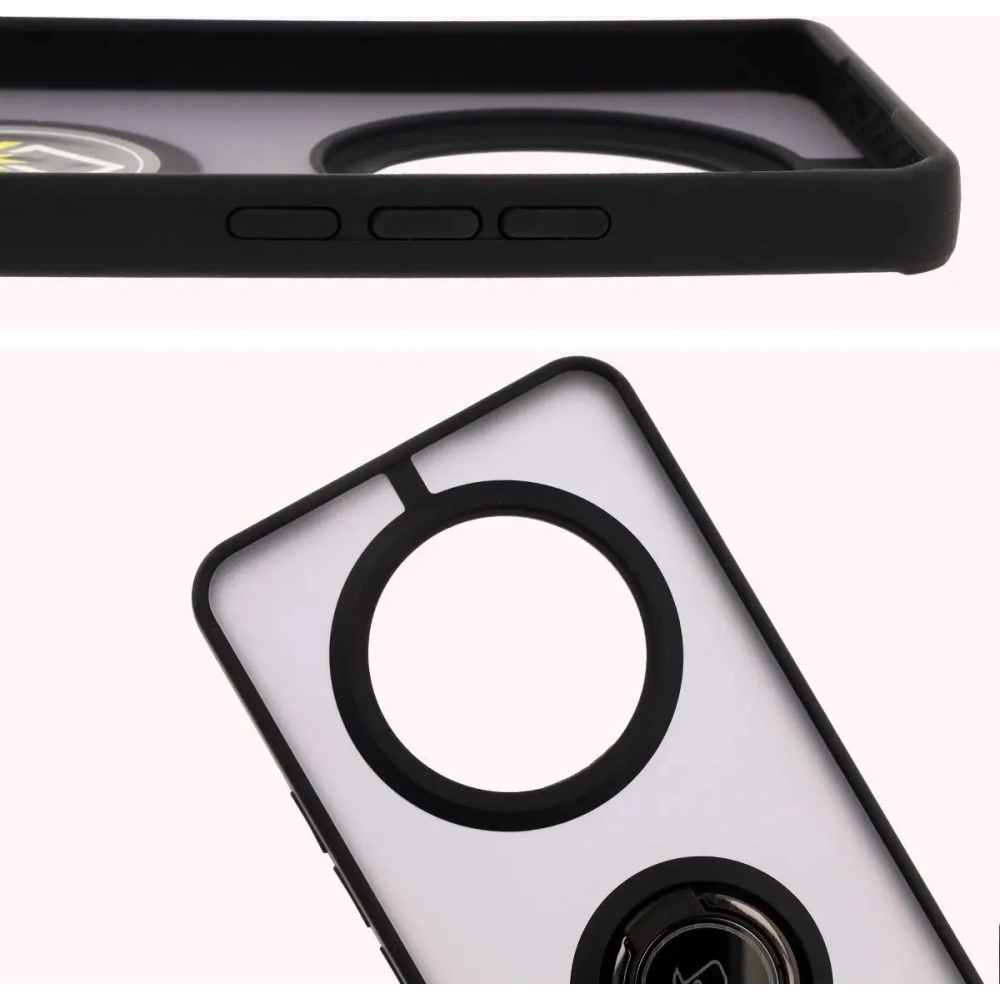 Wholesale Bizon Case Hybrid Ring Realme 14 Pro 5G smoky with a black frame - BIZ9063 - {ean13} - Hurt