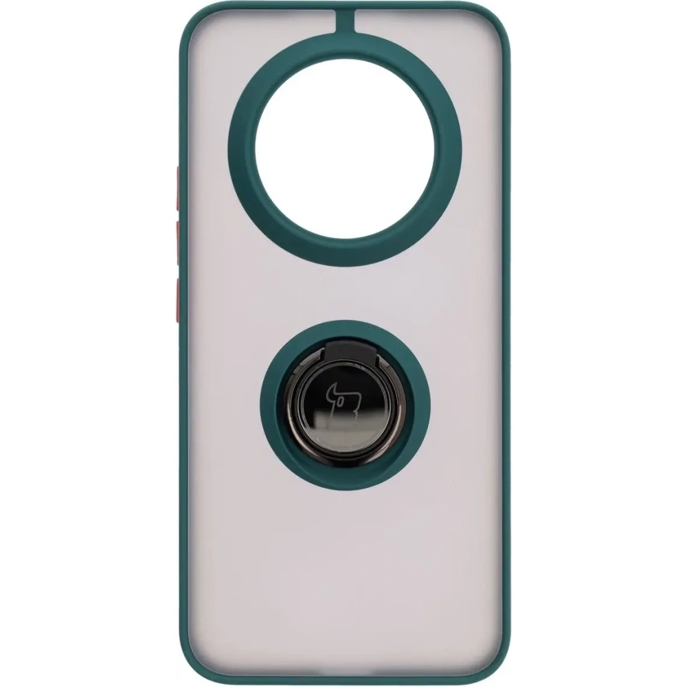 Hurtownia GSM - Bizon Case Hybrid Ring Realme 14 Pro Plus 5G rauchig mit einem dunkelgrünen Rahmen - BIZ9064 - {ean13} - Hurt