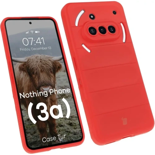 Pancerne etui Bizon Case Tur do Nothing Phone (3a) czerwone