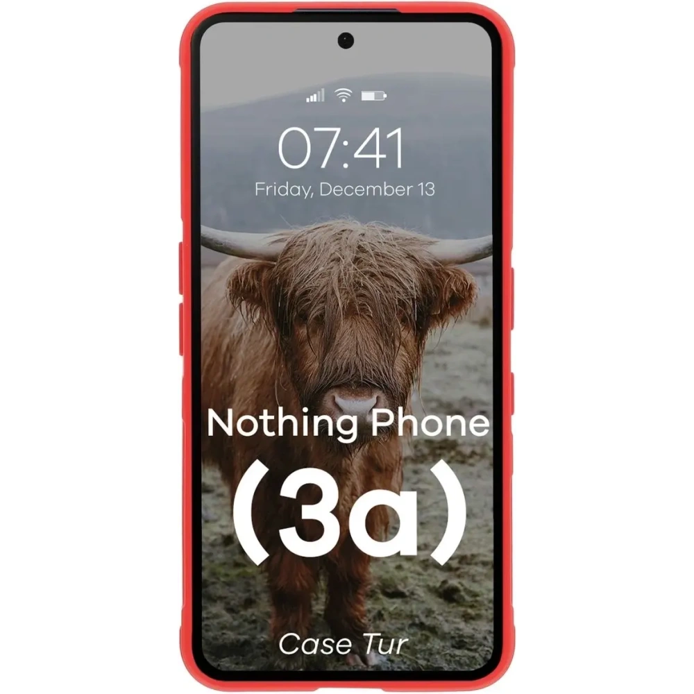 Wholesale Bizon Case Tur Nothing Phone (3a) red - BIZ9065 - {ean13} - Hurt