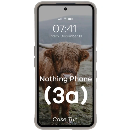 Pancerne etui Bizon Case Tur do Nothing Phone (3a) jasnoszare