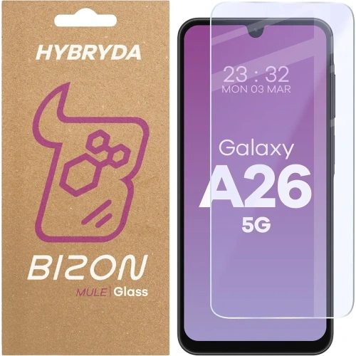 Elastyczne szkło hybrydowe Bizon Glass Mule do Samsung Galaxy A26 5G