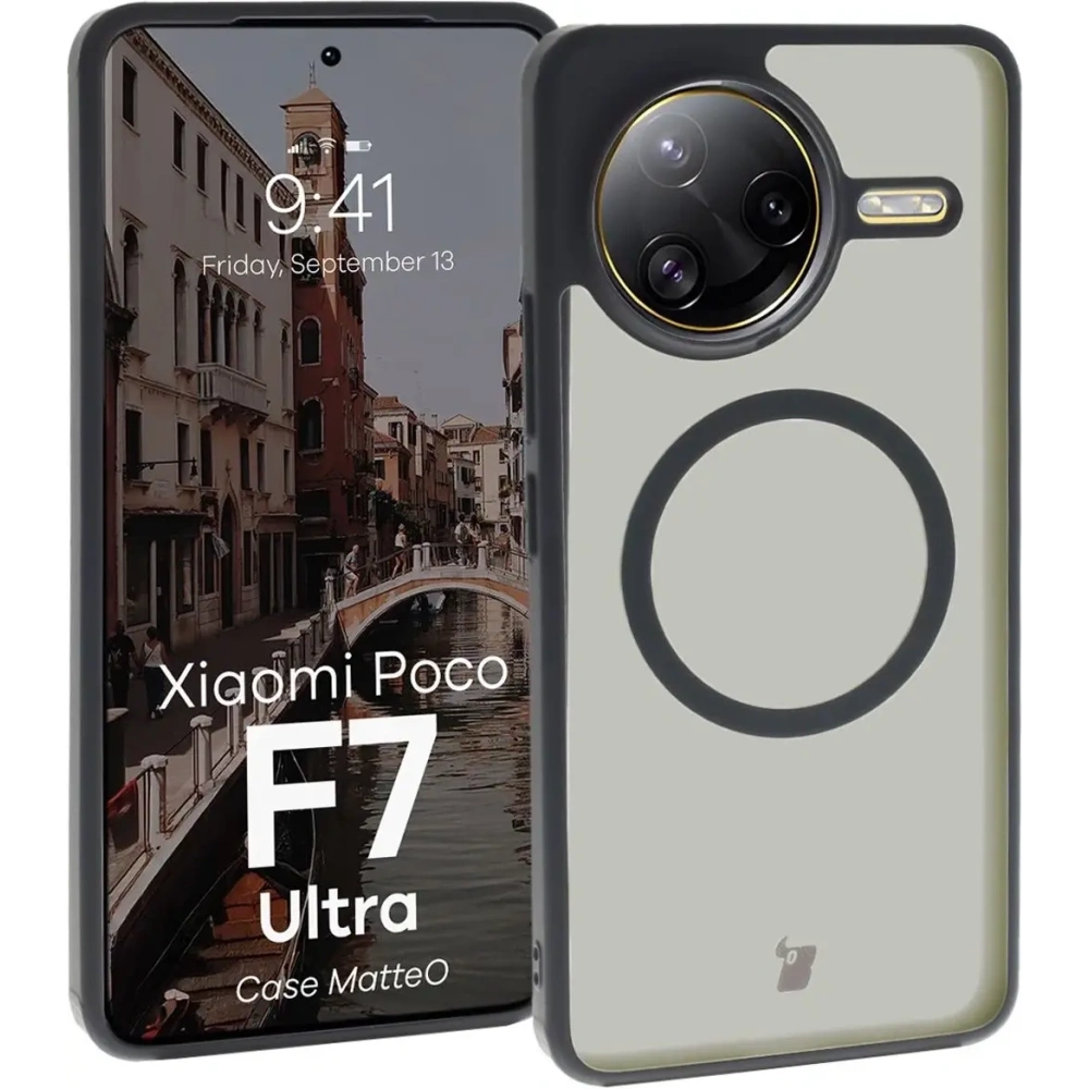 Hurtownia GSM - Bizon Case MatteO Magnetic Xiaomi Poco F7 Ultra rauchschwarz - BIZ9070 - {ean13} - Hurt