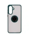 Hurtownia GSM - Etui z uchwytem na palec Bizon Case Hybrid Ring do Samsung Galaxy A36 5G przydymione z ciemnozieloną ramką - BIZ9071 - {ean13} - Hurt