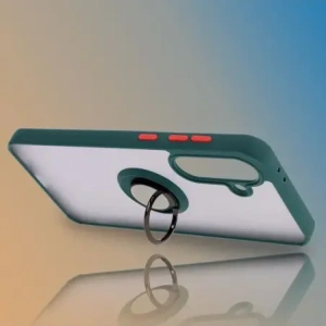 Hurtownia GSM - Bizon Case Hybrid Ring Samsung Galaxy A36 5G rauchig mit einem dunkelgrünen Rahmen - BIZ9071 - {ean13} - Hurt