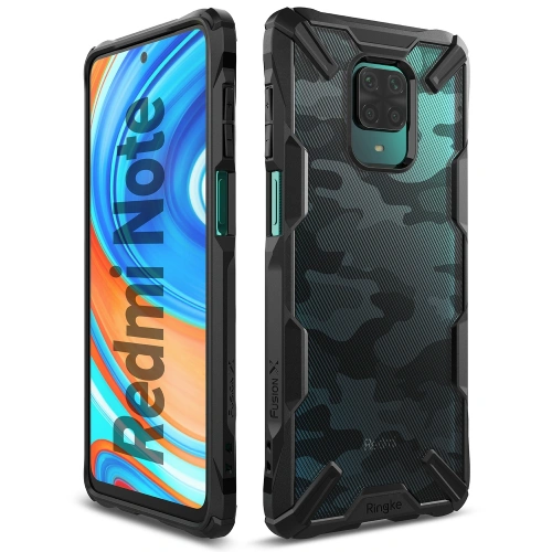 Etui Ringke Fusion-X Redmi Note 9S/9 Pro/9 Pro Max Camo (Moro) Black