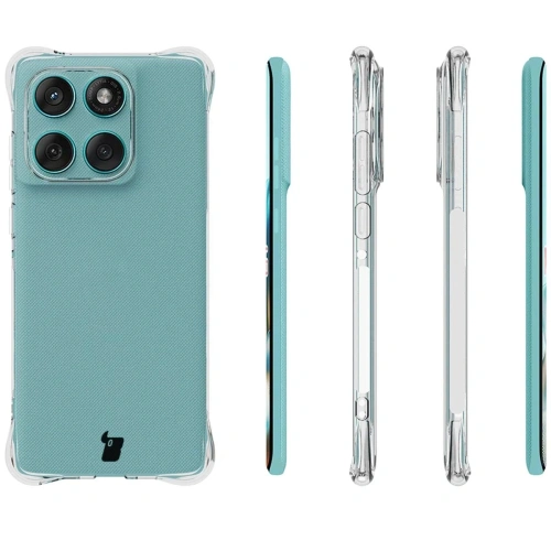 Elastyczne etui Bizon Case Salpa do Motorola Edge 60 Fusion / Edge 60 przezroczyste