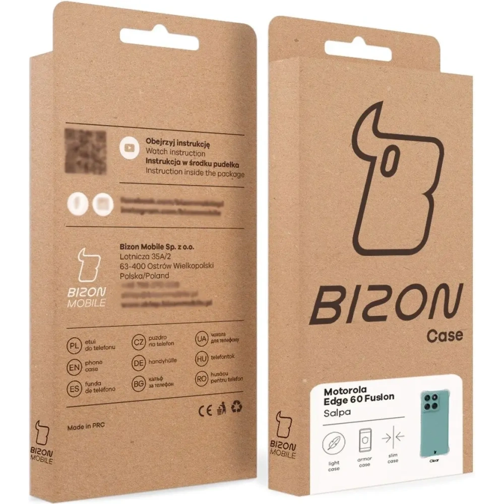 Wholesale Bizon Case Salpa Motorola Edge 60 Fusion / Edge 60 clear - BIZ9077 - {ean13} - Hurt