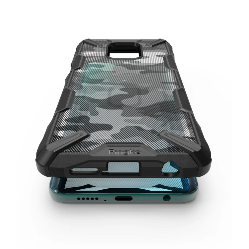 Etui Ringke Fusion-X Redmi Note 9S/9 Pro/9 Pro Max Camo (Moro) Black