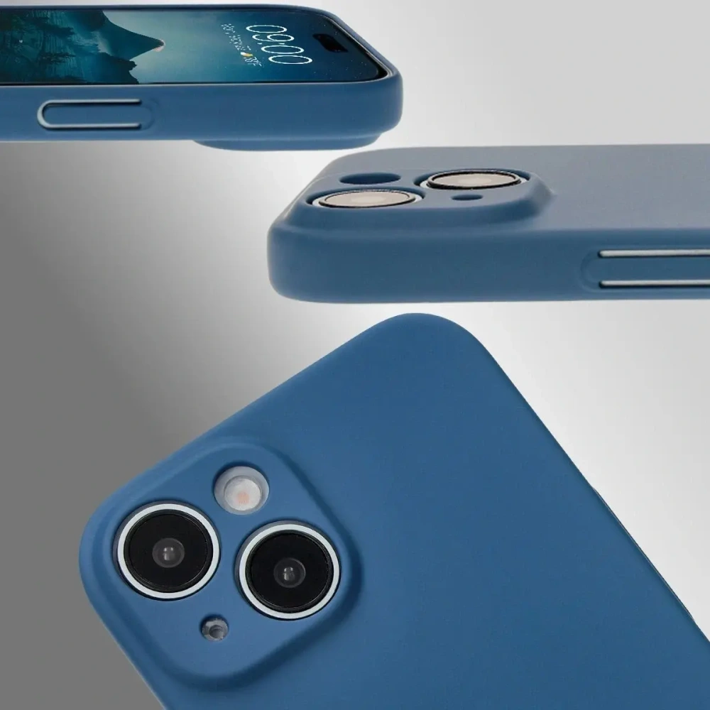 Hurtownia GSM - Etui Bizon Case Łupka do Apple iPhone 15 niebieskie - BIZ9078 - {ean13} - Hurt
