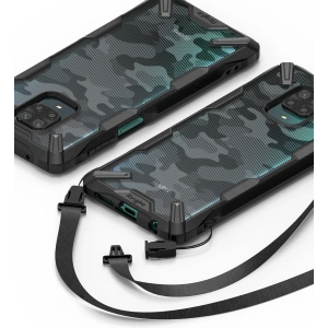 Hurtownia GSM - Etui Ringke Fusion-X Redmi Note 9S/9 Pro/9 Pro Max Camo (Moro) Schwarz - RGK1191MOB - {ean13} - Hurt