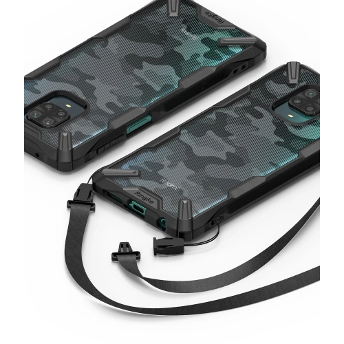 Etui Ringke Fusion-X Redmi Note 9S/9 Pro/9 Pro Max Camo (Moro) Black