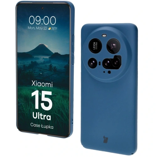 Etui Bizon Case Łupka do Xiaomi 15 Ultra niebieskie