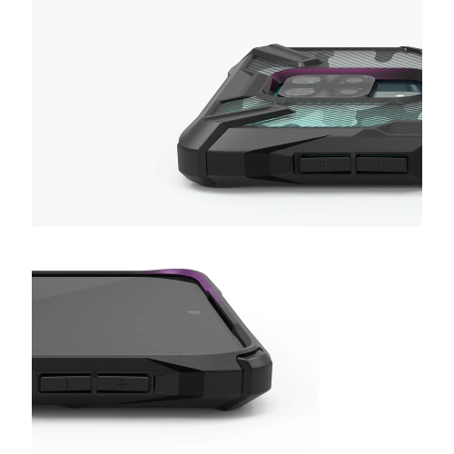 Etui Ringke Fusion-X Redmi Note 9S/9 Pro/9 Pro Max Camo (Moro) Black