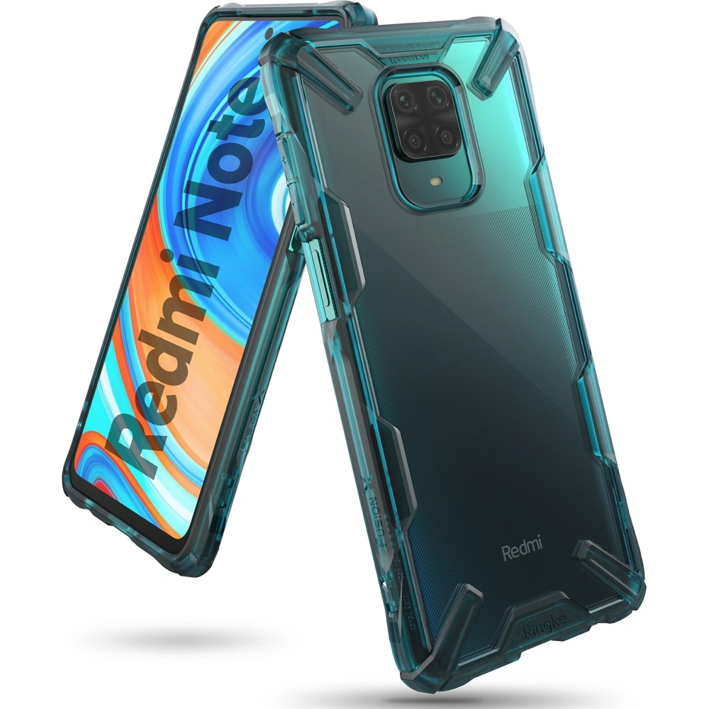 Hurtownia GSM - Etui Ringke Fusion-X Redmi Note 9S/9 Pro/9 Pro Max Tyrkysově zelená - RGK1190GRN - {ean13} - Hurt