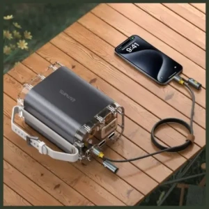 Hurtownia GSM - 4smarts Explorer 3in1 USB-C / USB-C brichetă, lanternă 240W 1.5m negru - 4SMR72 - {ean13} - Hurt
