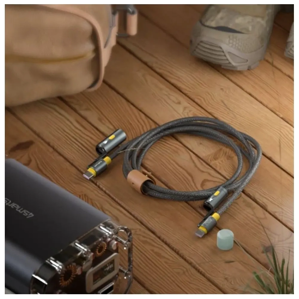 Hurtownia GSM - 4smarts Explorer 3in1 USB-C / USB-C Feuerzeug, Taschenlampe 240W 1,5m schwarz - 4SMR72 - {ean13} - Hurt