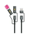 4smarts Explorer 4in1 USB-C / USB-A, brichetă USB-C, lanternă 60W 1m negru